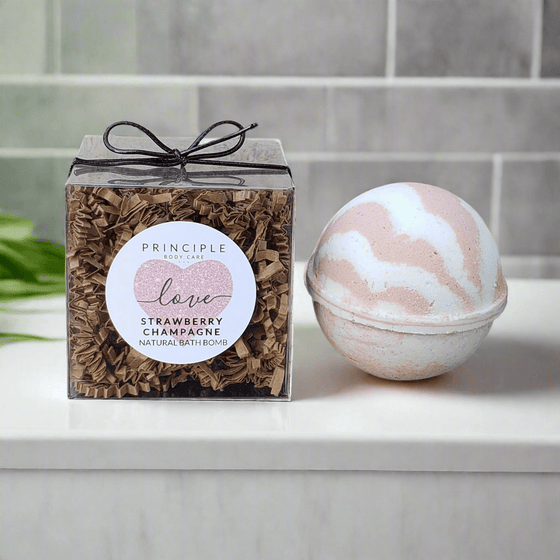 Strawberry Champagne Bath Bomb - P R I N C I P L E