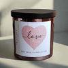 The Heart Soy Wax Glitter Candle - P R I N C I P L E